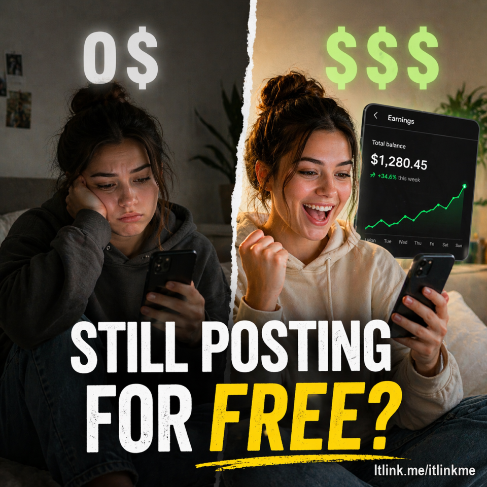 Still posting for free?
You don’t need millions of followers.
You need a way to earn.
👉 Start earning with your content
👉 Create your page in under 60 seconds
https://itlink.me/signup