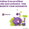 Follow free accounts and comment regularly to be discovered by others❗️